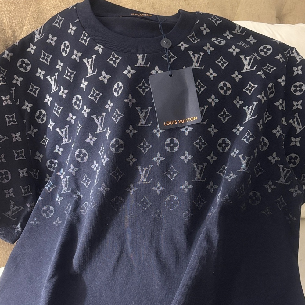 Louis Vuitton Dark Blue Monogram Tee